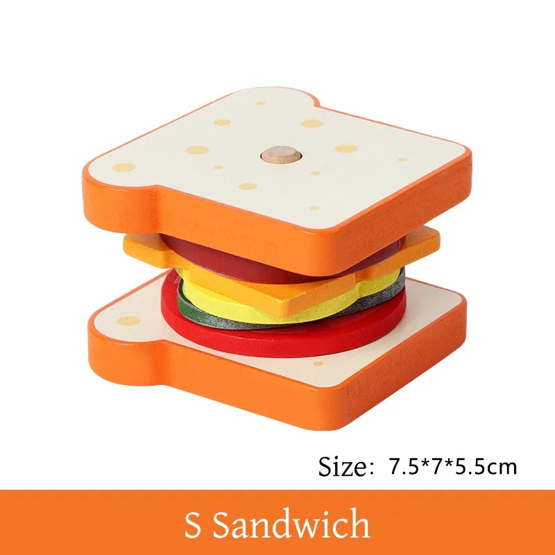 Burger & Sandwich Stacking Toy