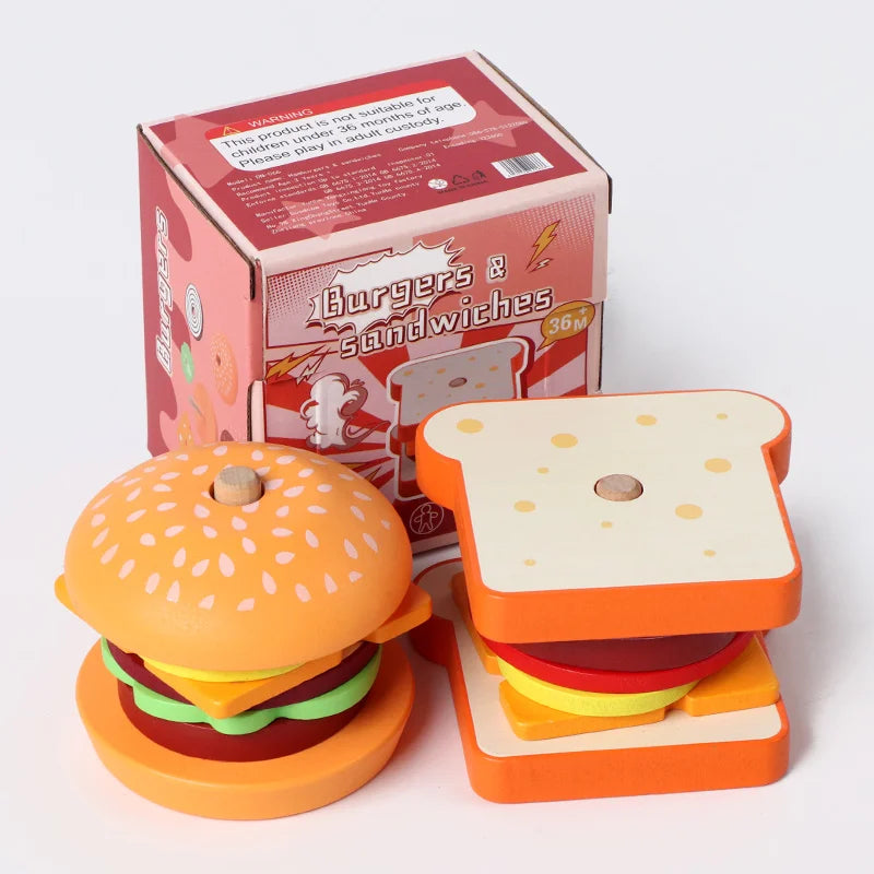 Burger & Sandwich Stacking Toy
