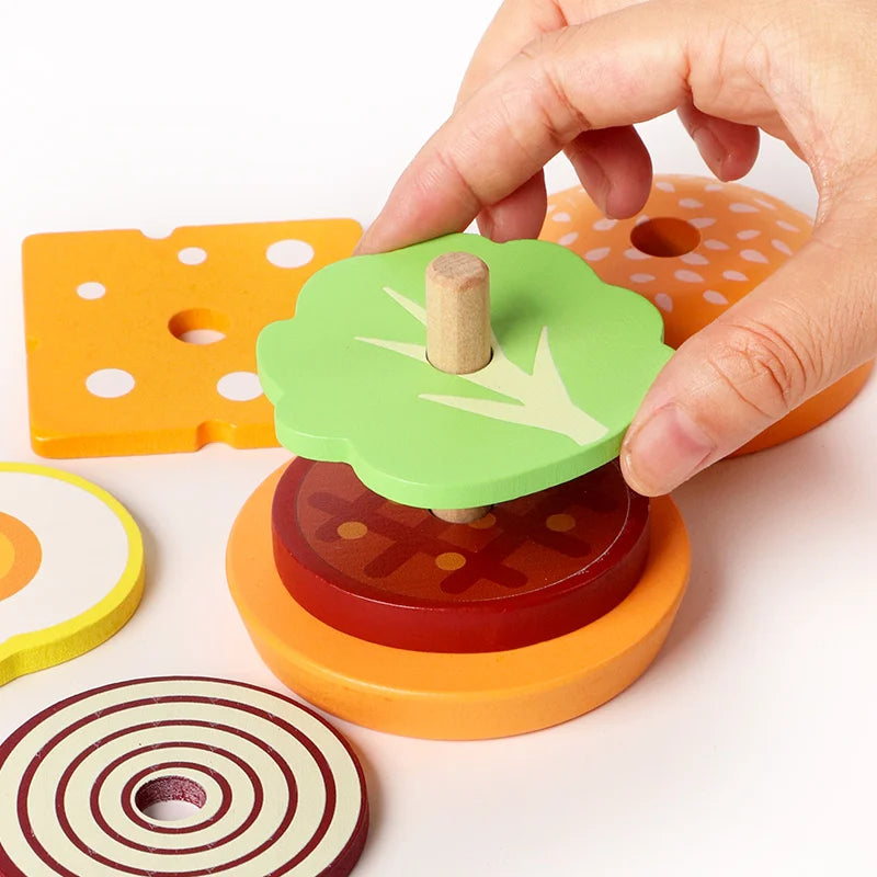 Burger & Sandwich Stacking Toy