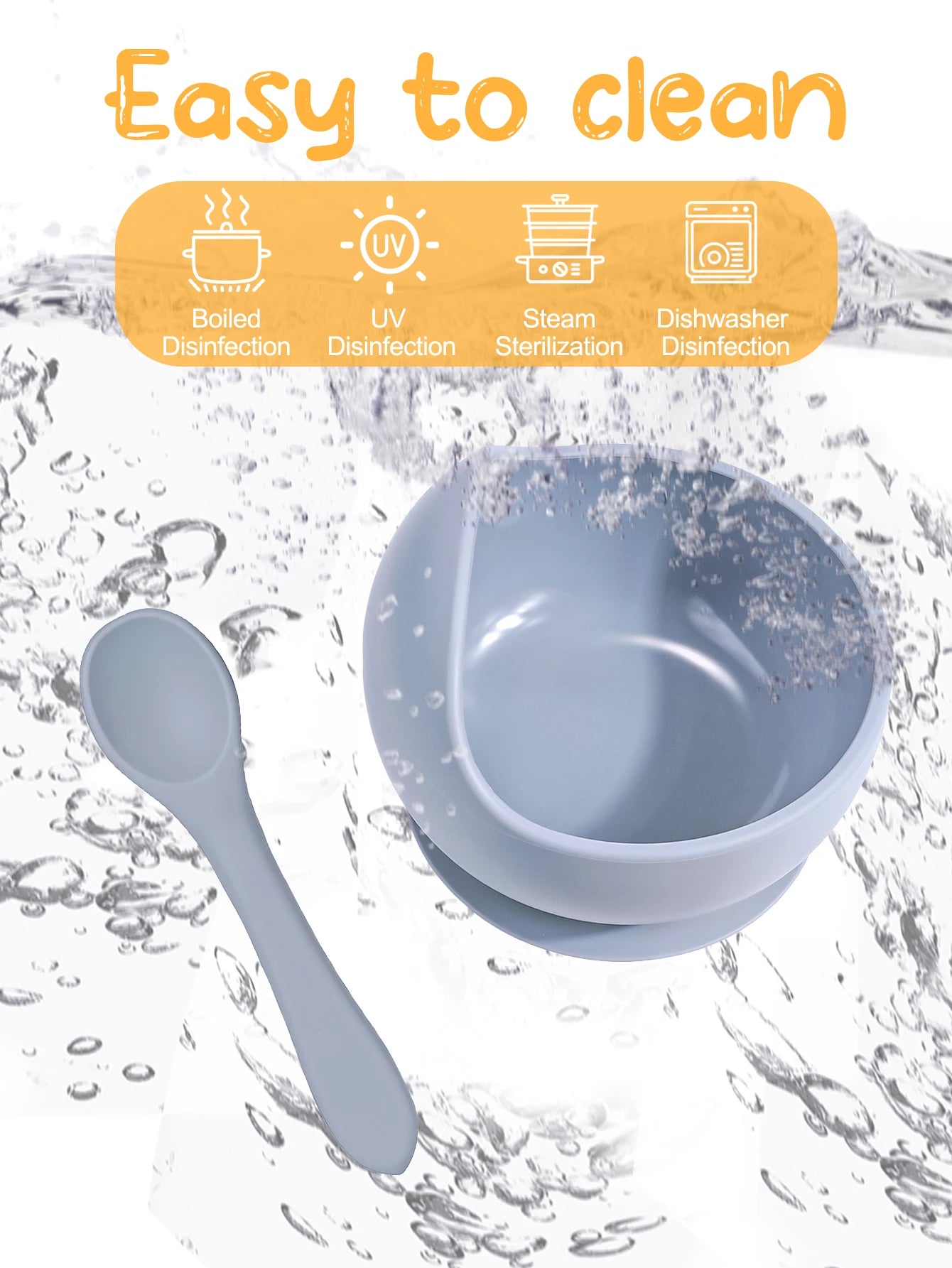 Silicone Suction Training Bowl Set