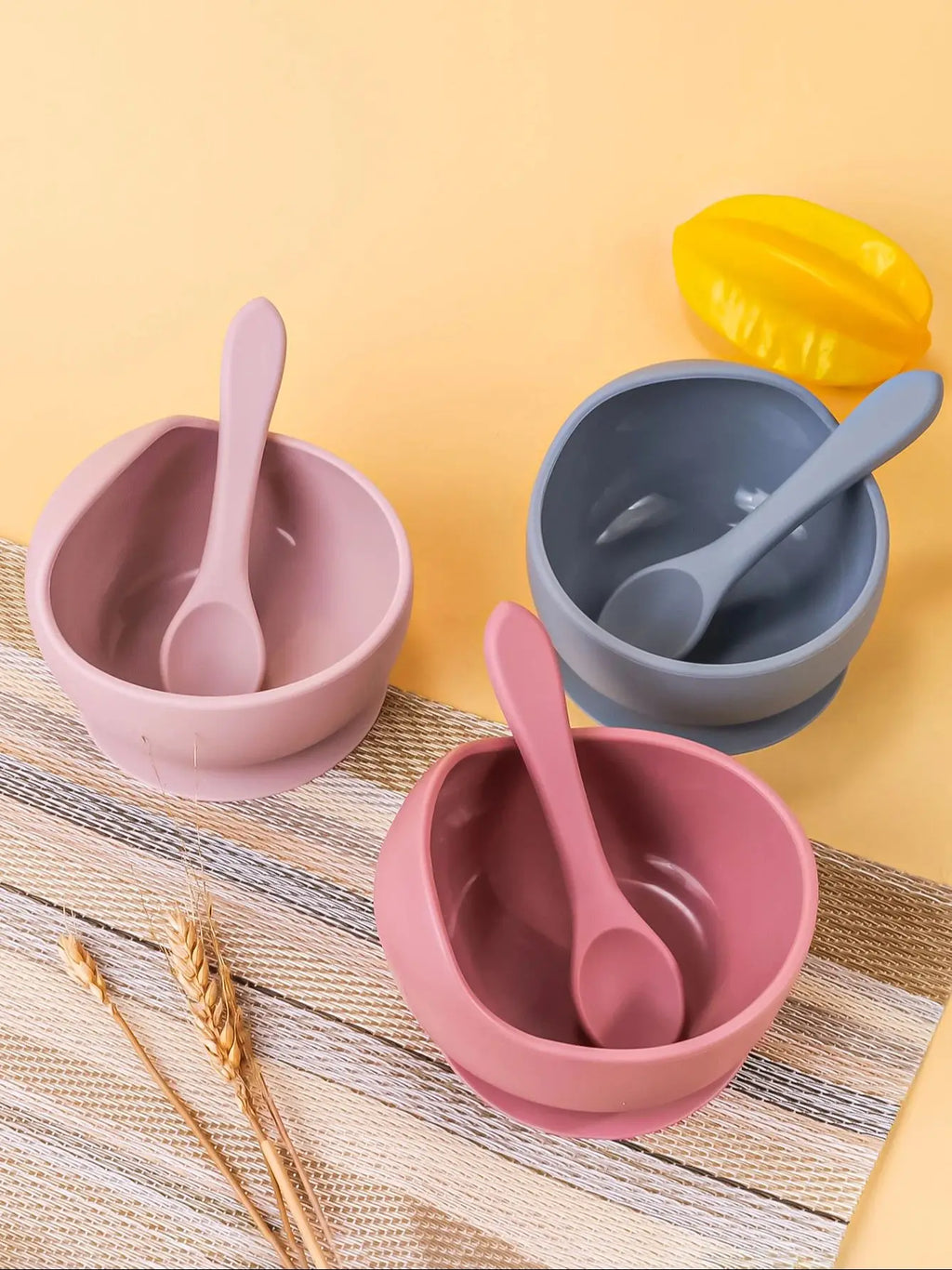 Silicone Suction Training Bowl Set