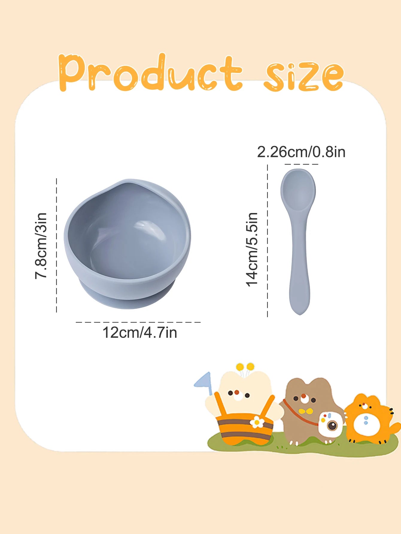 Silicone Suction Training Bowl Set