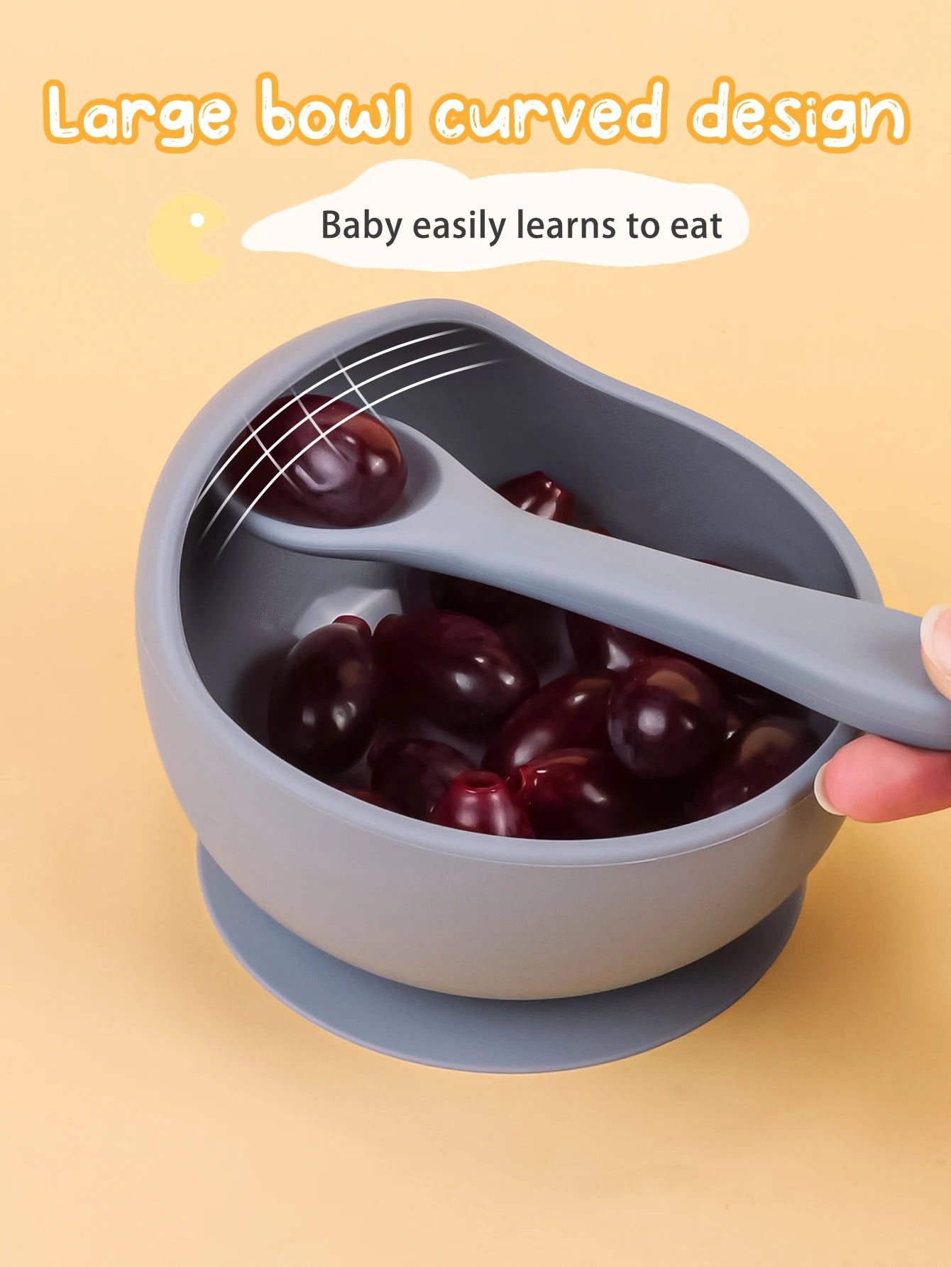 Silicone Suction Training Bowl Set