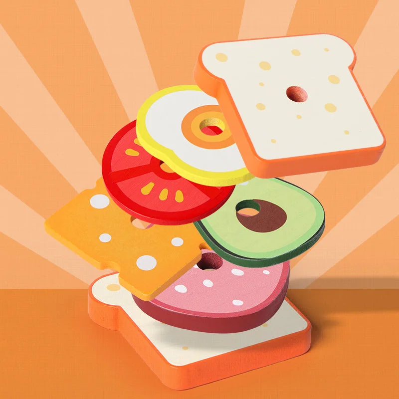 Burger & Sandwich Stacking Toy