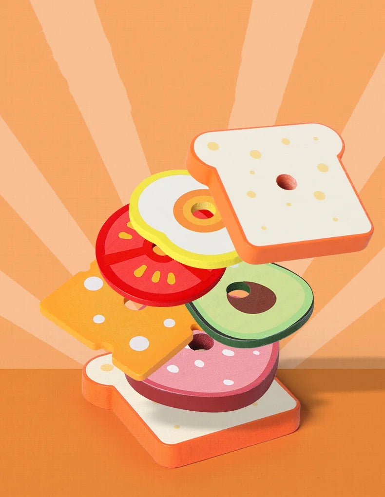 Burger & Sandwich Stacking Toy