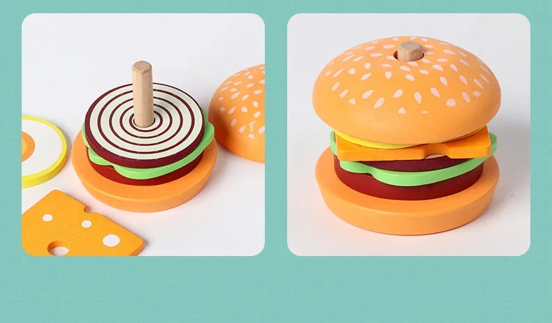 Burger & Sandwich Stacking Toy