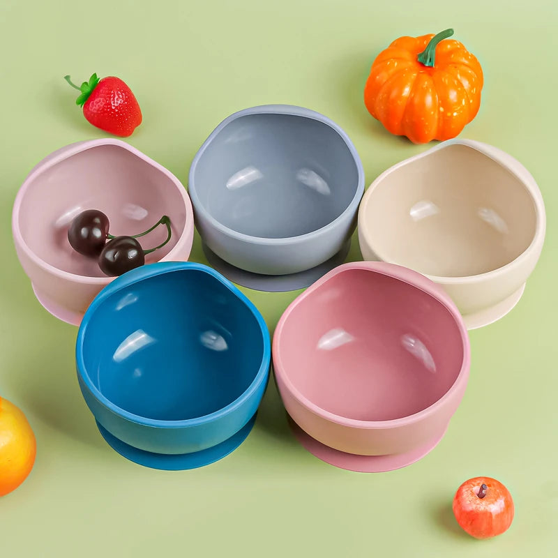 Silicone Suction Training Bowl Set
