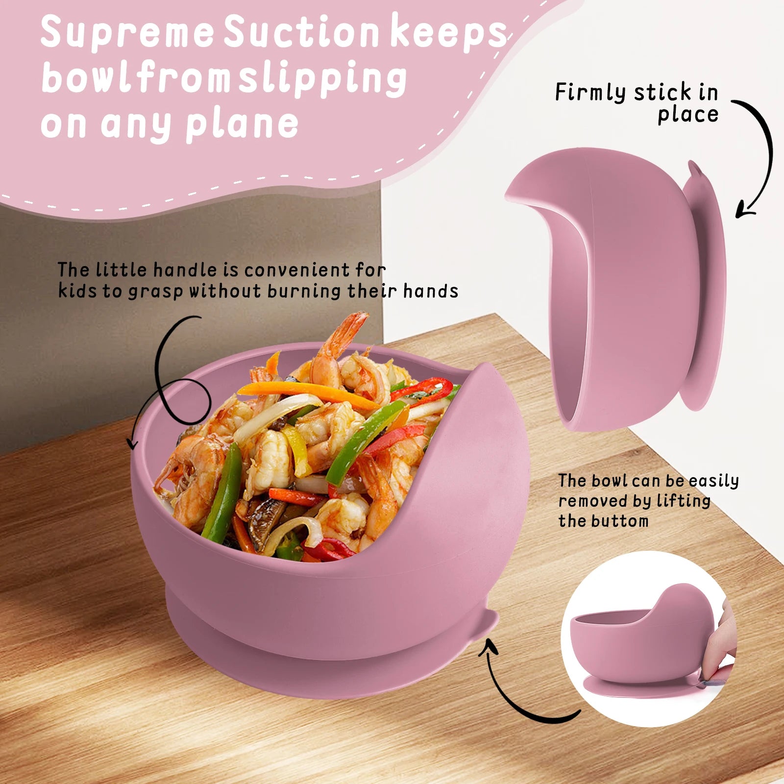 Silicone Suction Training Bowl Set