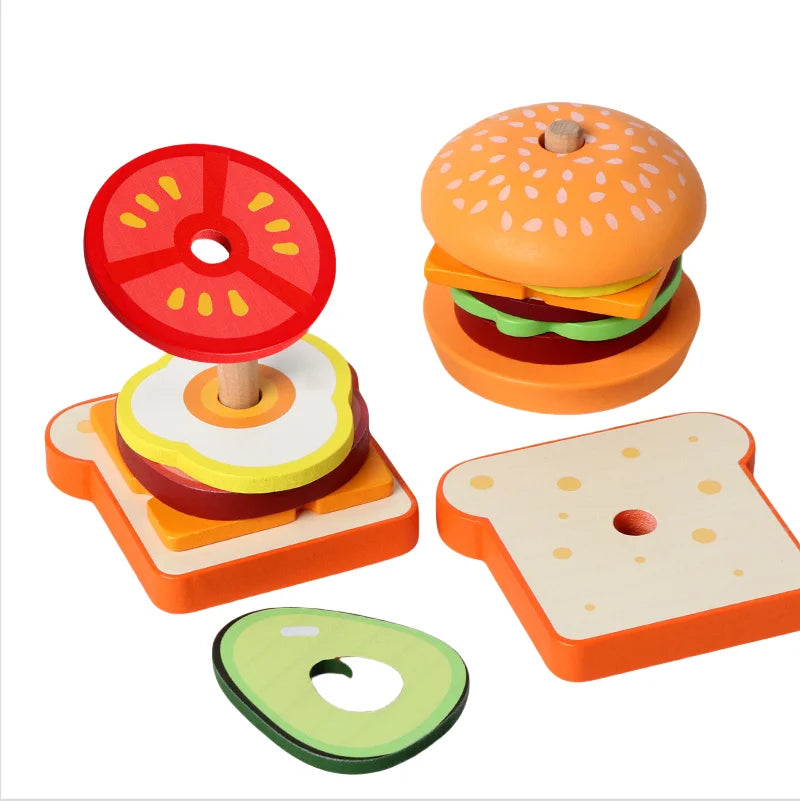 Burger & Sandwich Stacking Toy