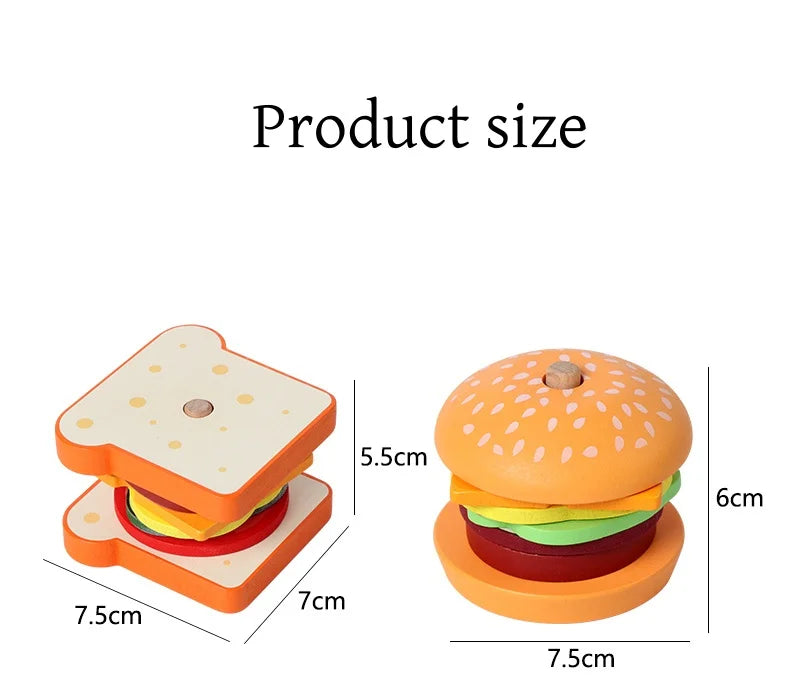 Burger & Sandwich Stacking Toy