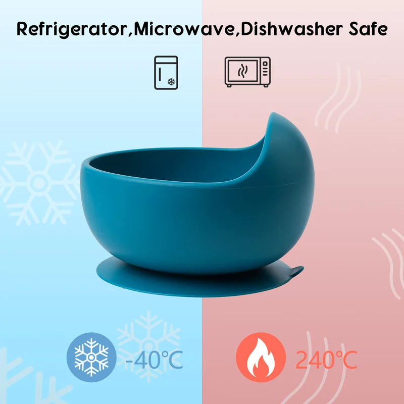 Silicone Suction Training Bowl Set