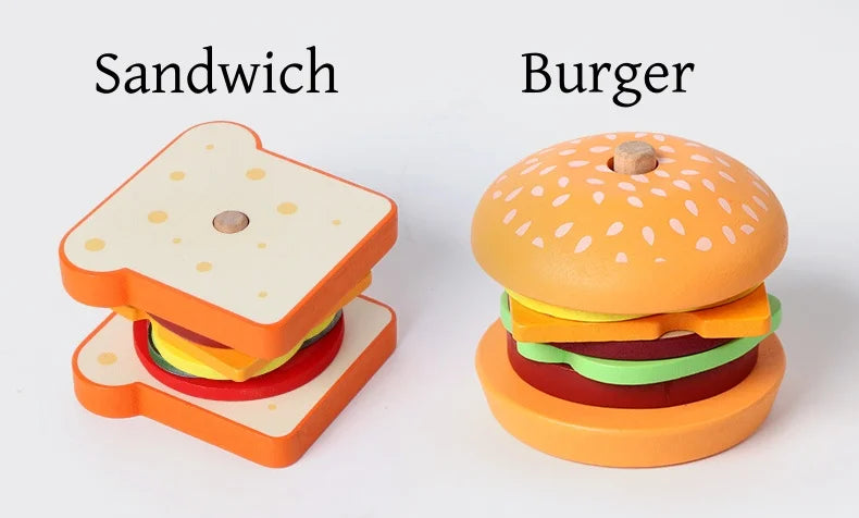Burger & Sandwich Stacking Toy
