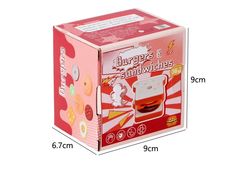 Burger & Sandwich Stacking Toy