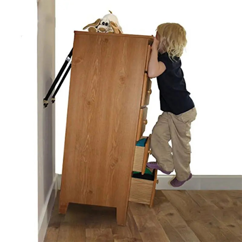 2-Pack No-Drill TV Anti-Tip Safety Straps