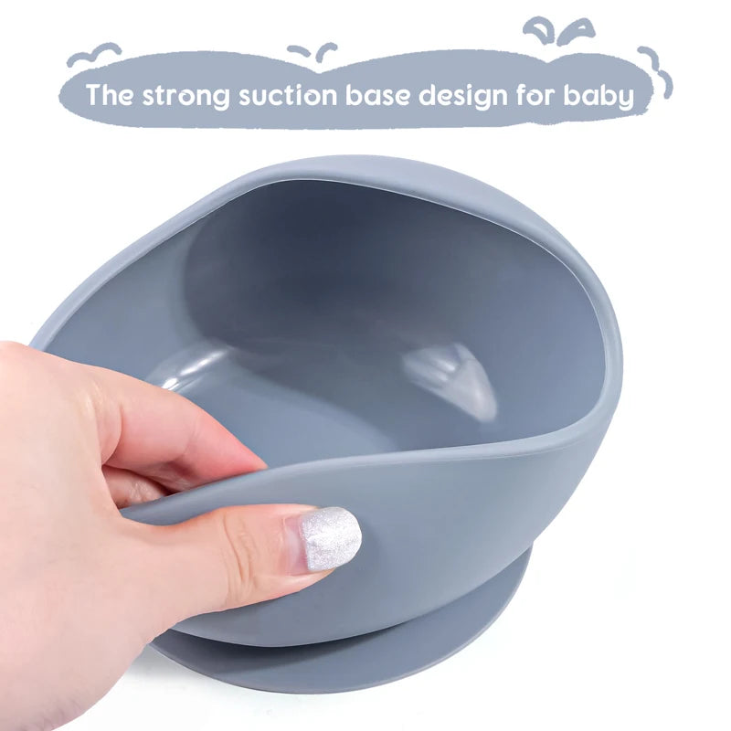 Silicone Suction Training Bowl Set