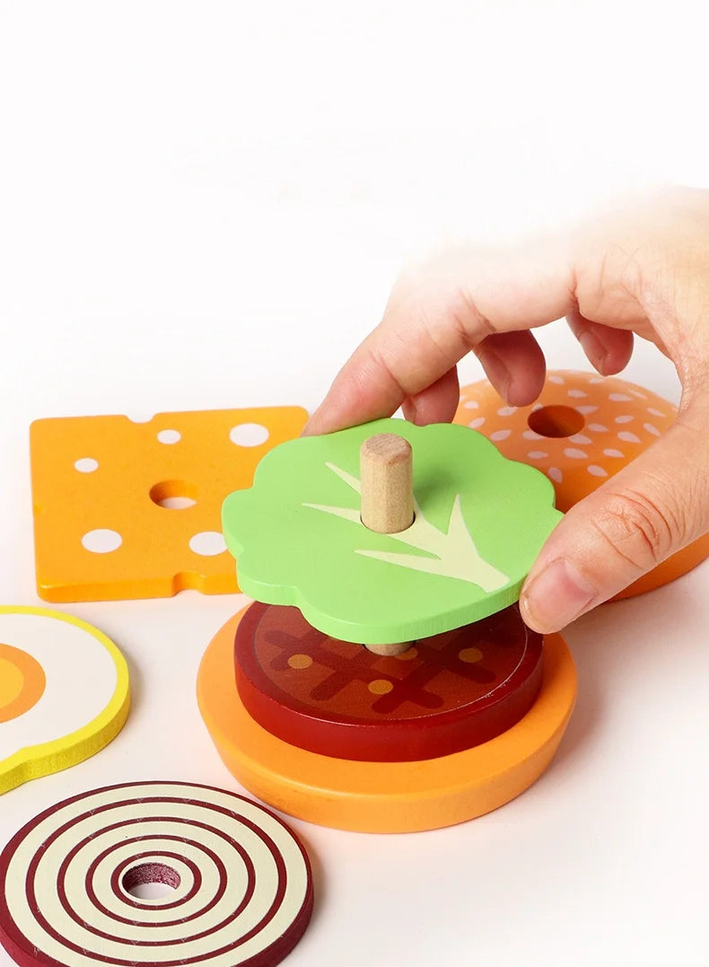 Burger & Sandwich Stacking Toy