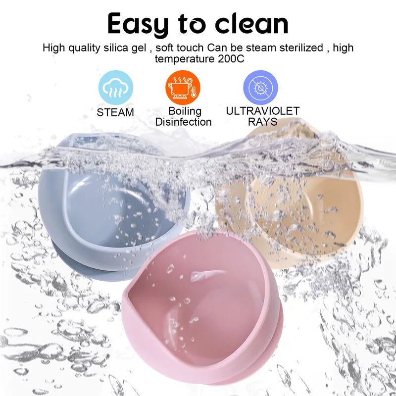 Silicone Suction Training Bowl Set
