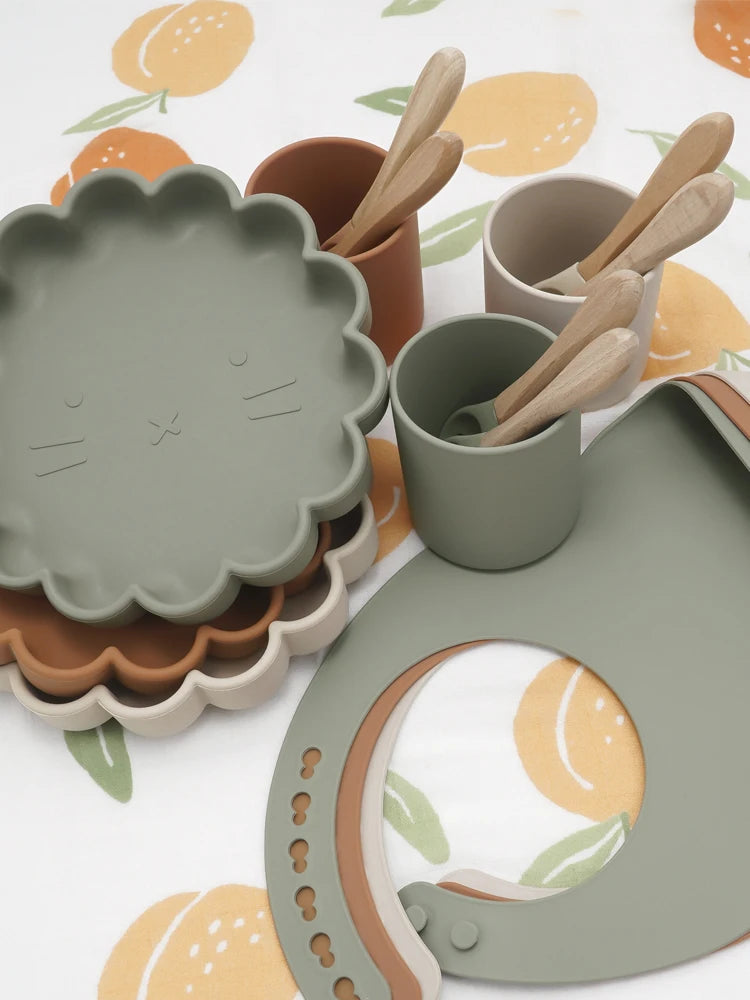 Baby Silicone Plate & Spoon set
