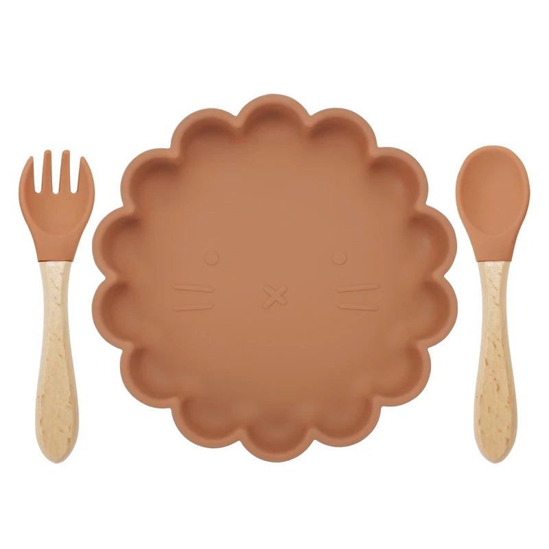 Baby Silicone Plate & Spoon set