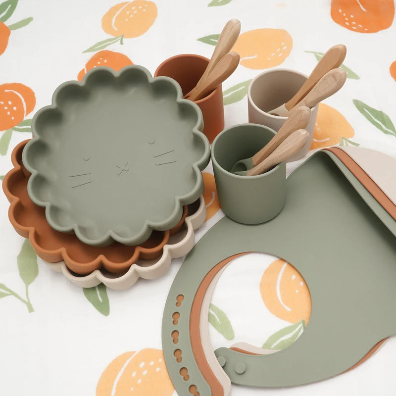 Baby Silicone Plate & Spoon set
