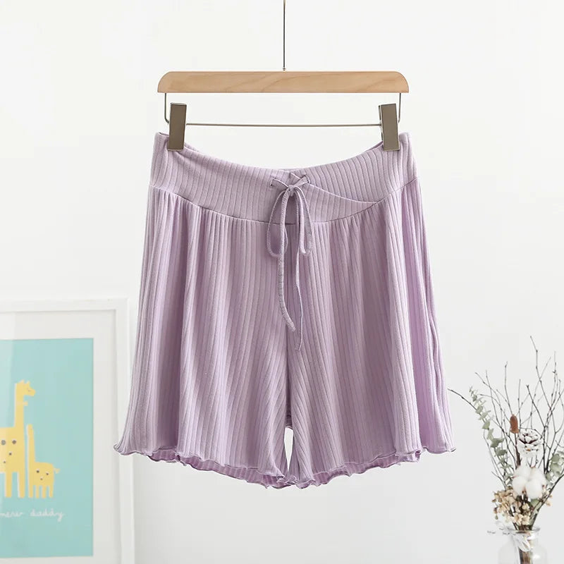 Summer Stripe Maternity Shorts