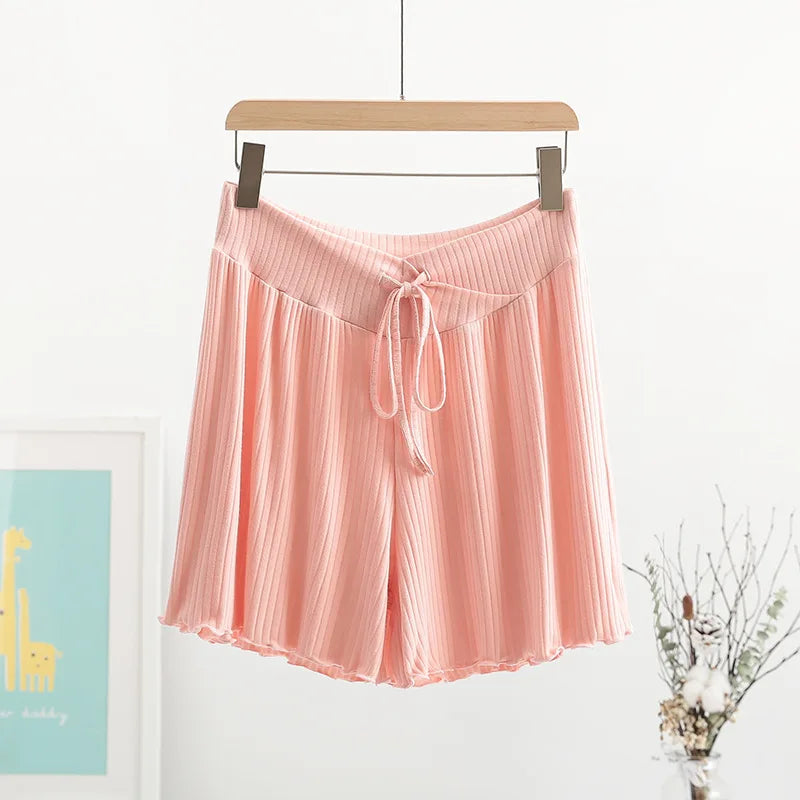 Summer Stripe Maternity Shorts