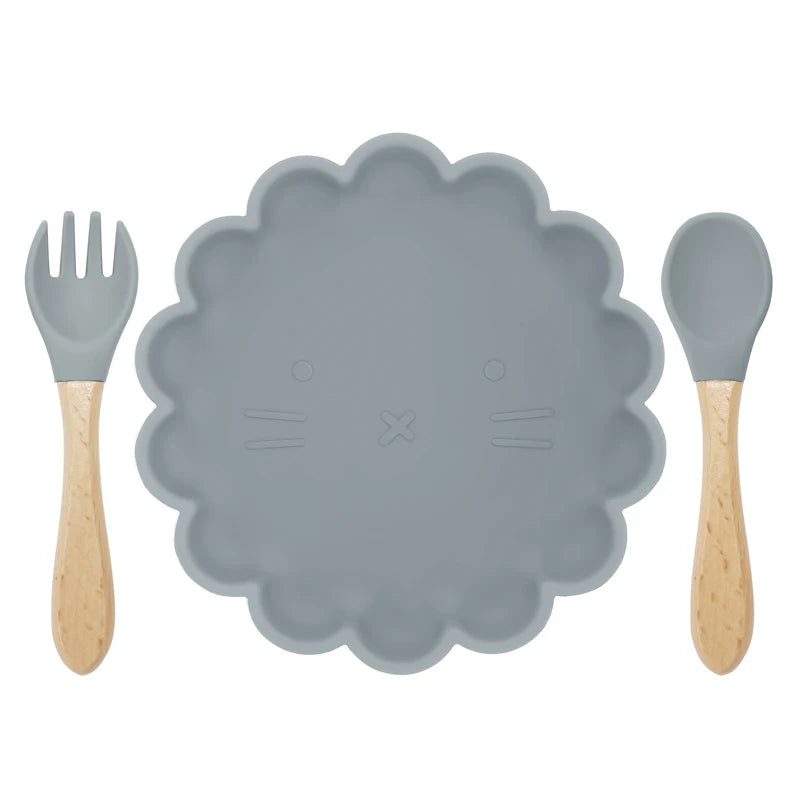 Baby Silicone Plate & Spoon set