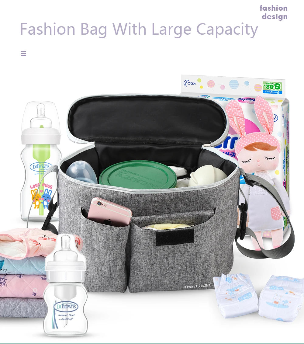 Stroller Diaper & Bottle Storage Bag