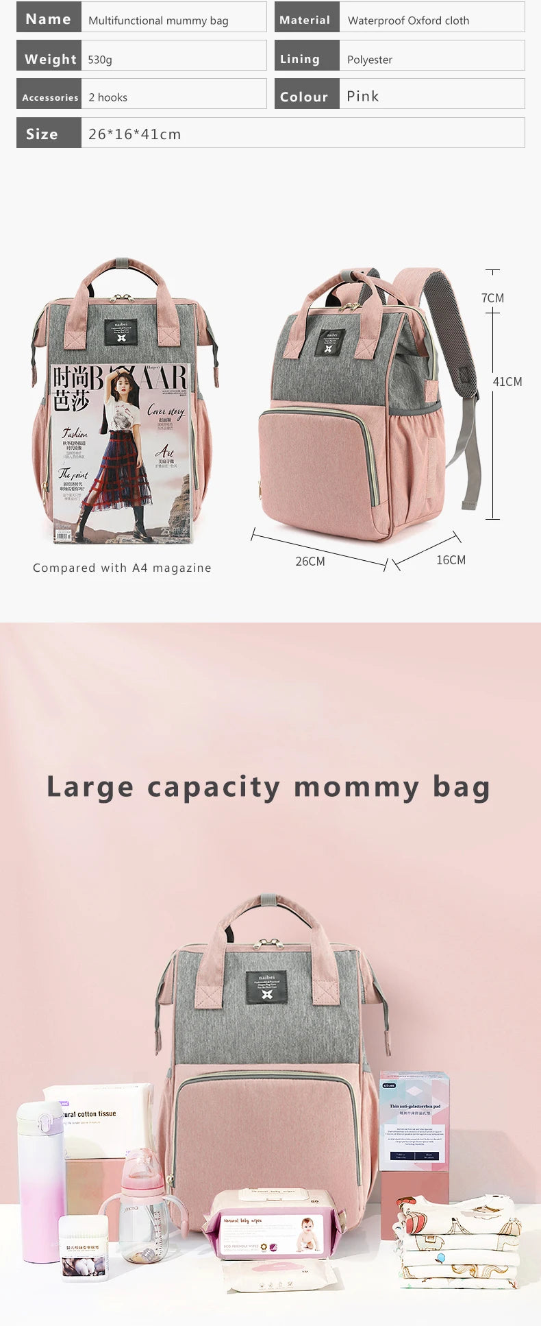 Waterproof Maternity Nursing Backpack