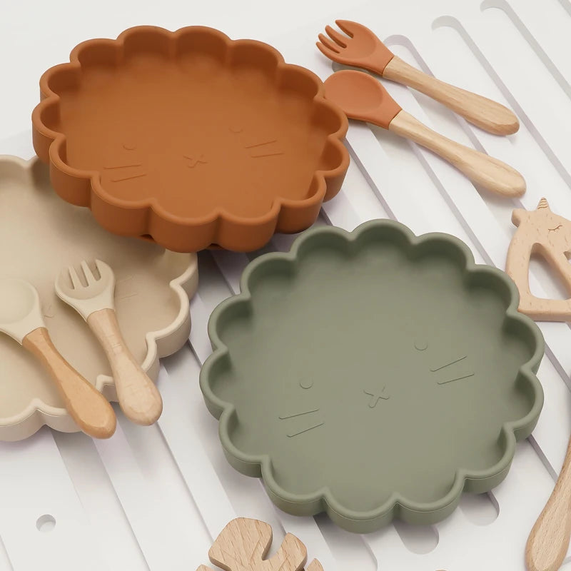 Baby Silicone Plate & Spoon set