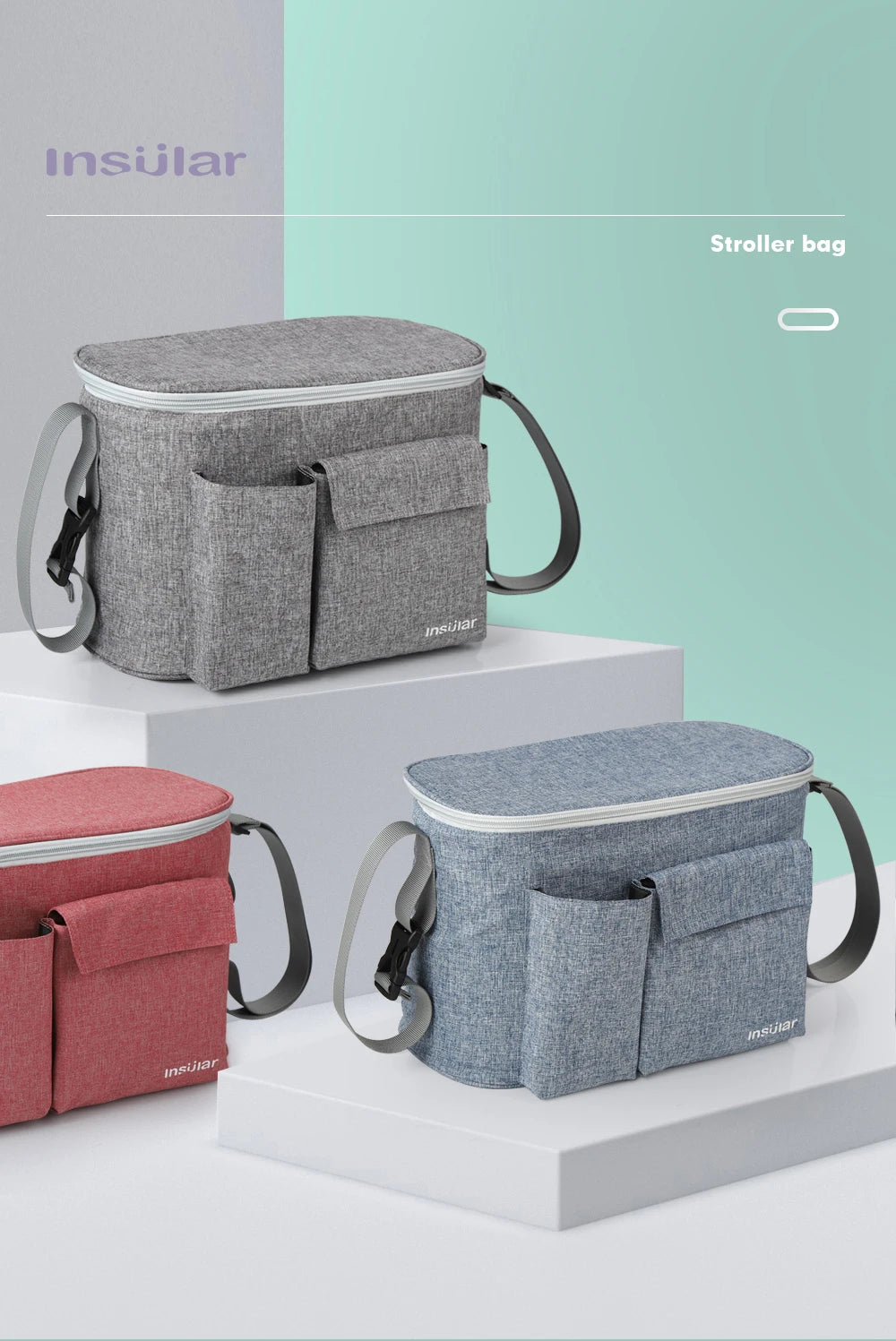 Stroller Diaper & Bottle Storage Bag