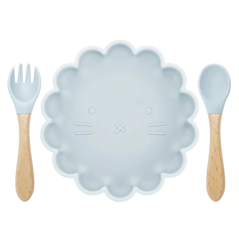 Baby Silicone Plate & Spoon set