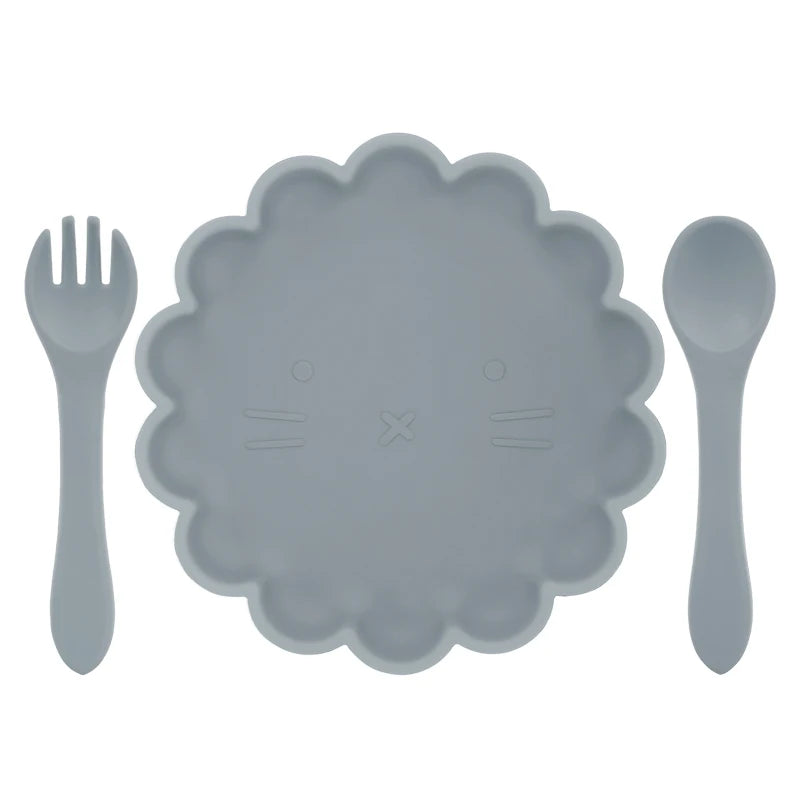 Baby Silicone Plate & Spoon set