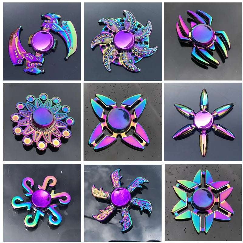 Zinc Alloy Colorful Anti-Anxiety Fidget Spinner