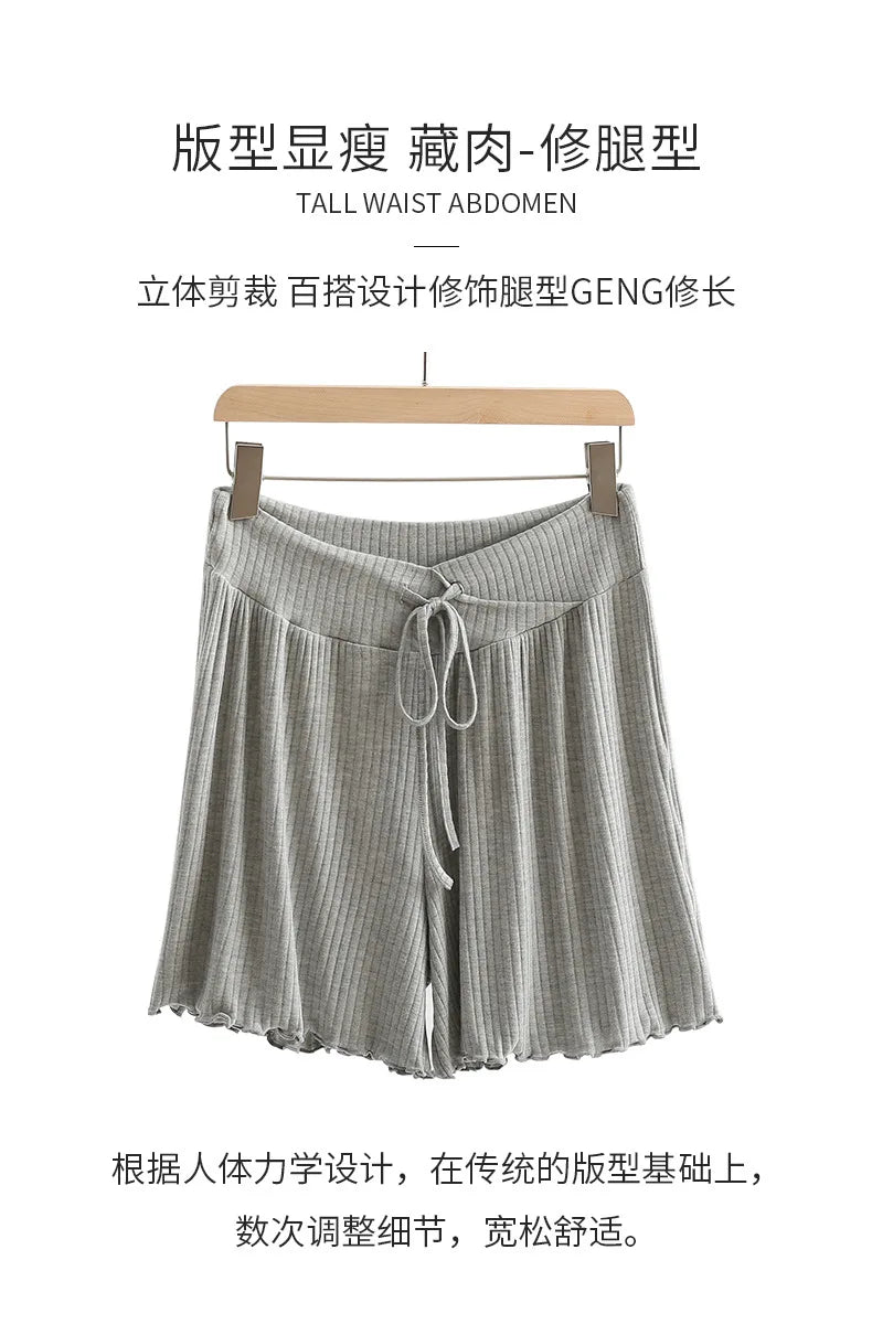 Summer Stripe Maternity Shorts