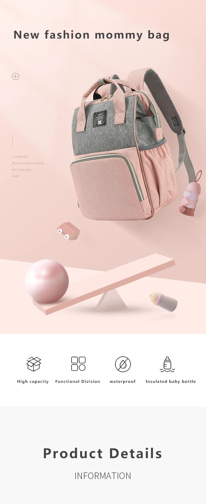 Waterproof Maternity Nursing Backpack