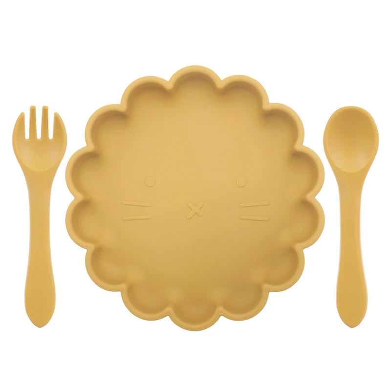 Baby Silicone Plate & Spoon set