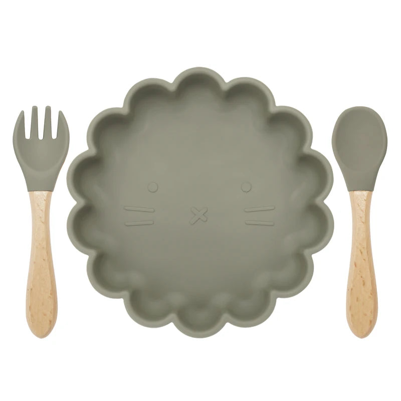 Baby Silicone Plate & Spoon set