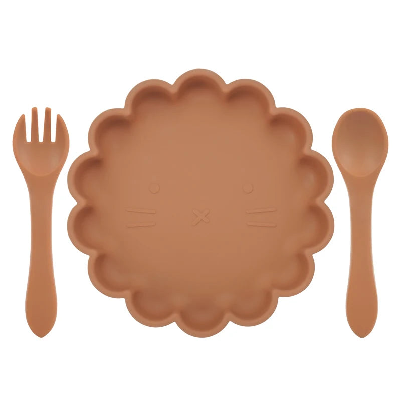 Baby Silicone Plate & Spoon set