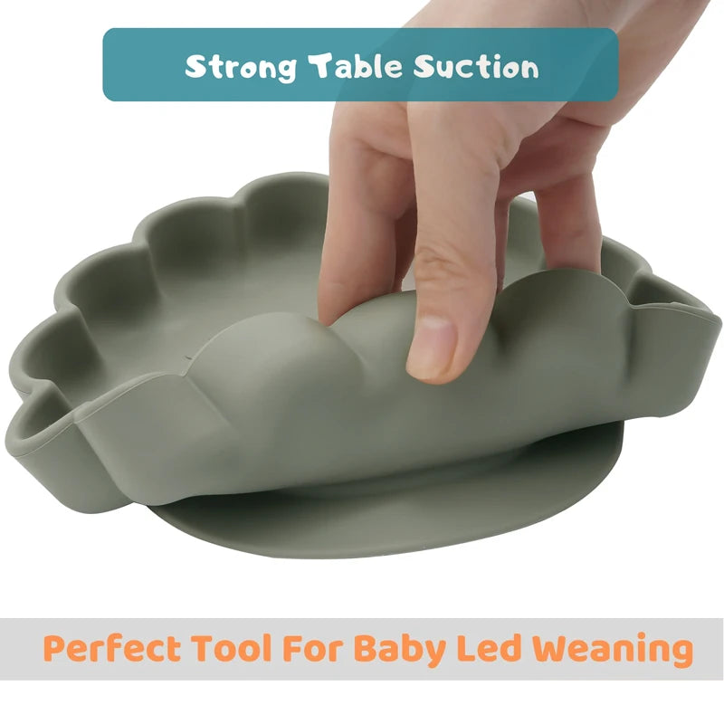 Baby Silicone Plate & Spoon set
