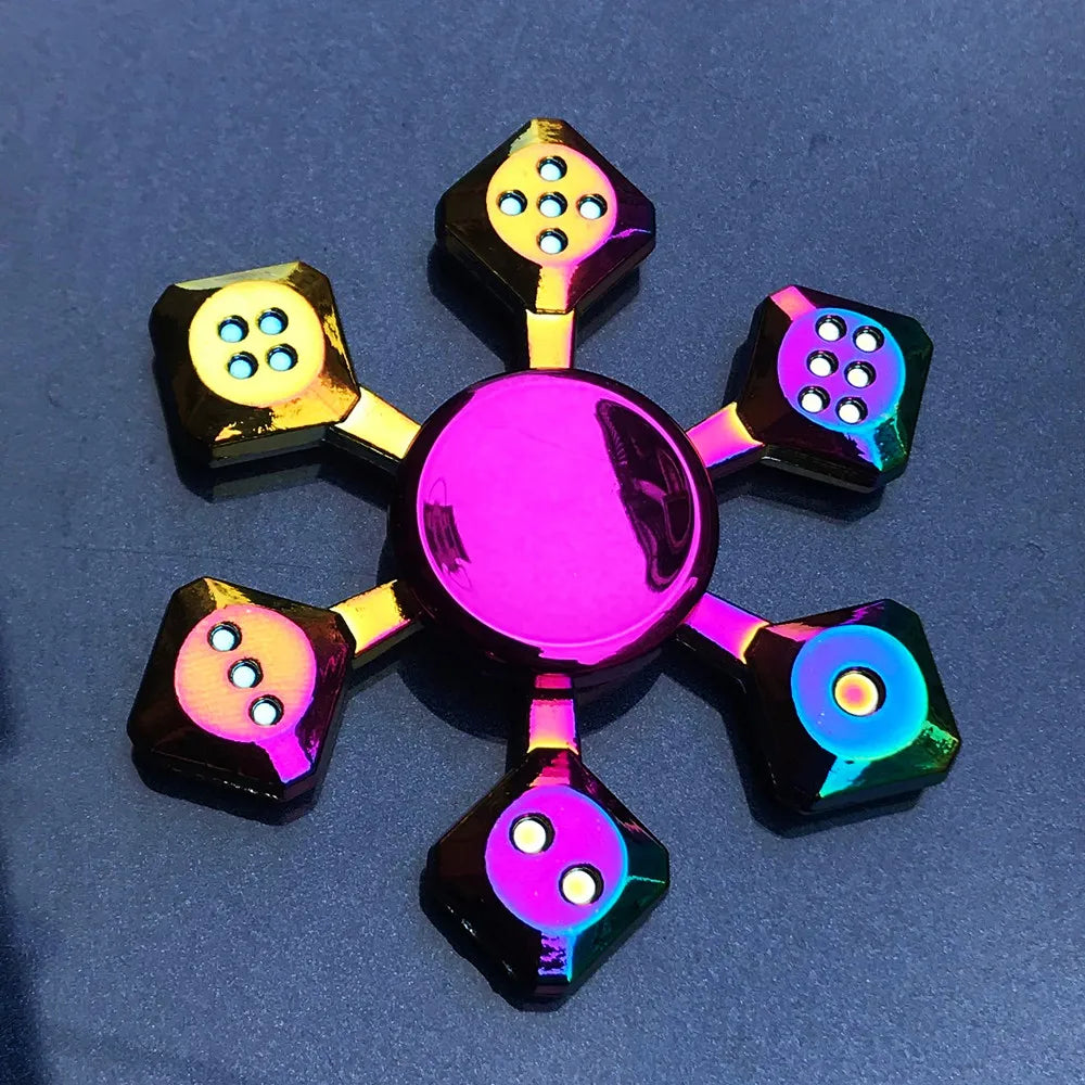 Zinc Alloy Colorful Anti-Anxiety Fidget Spinner