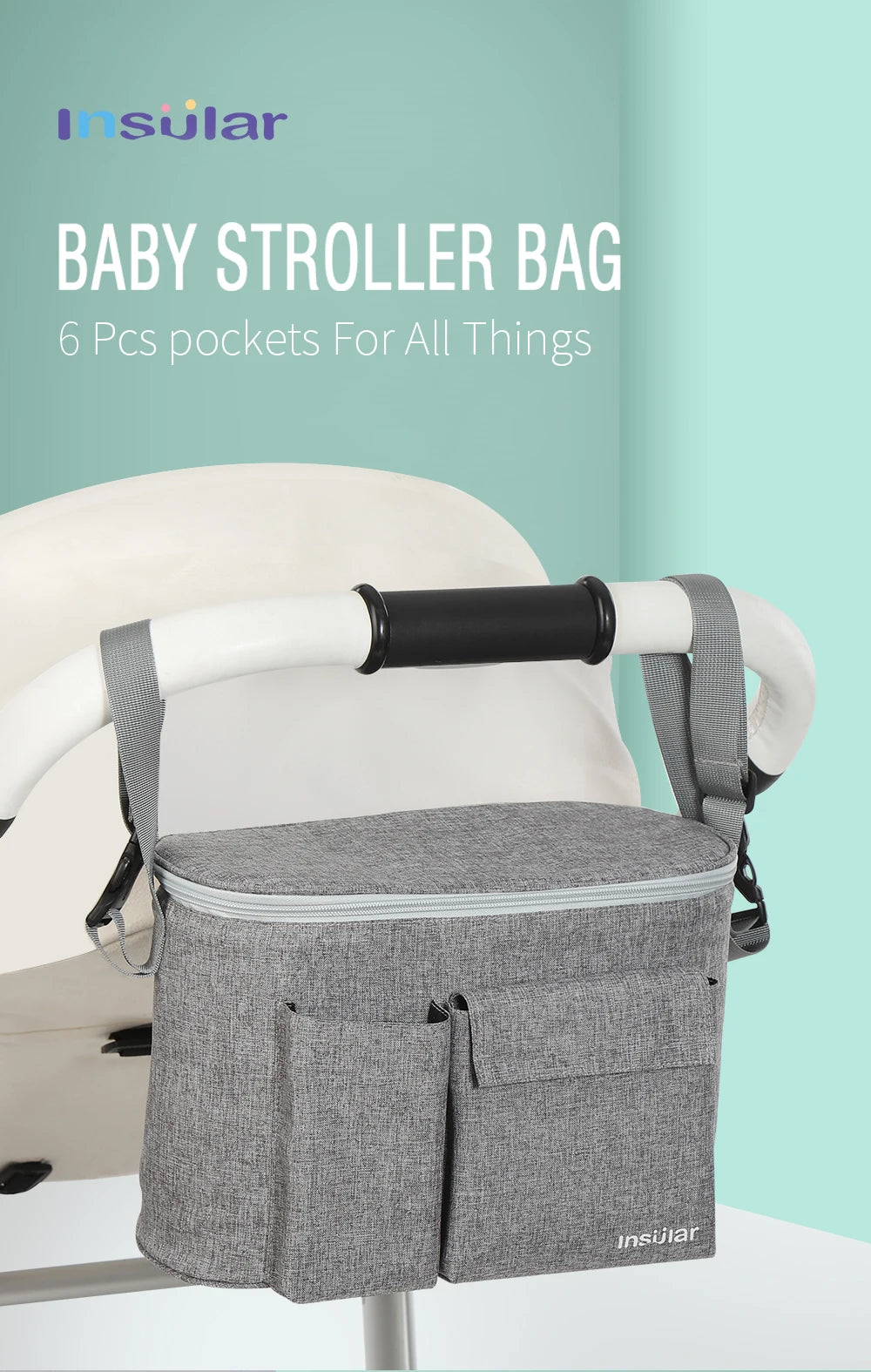 Stroller Diaper & Bottle Storage Bag