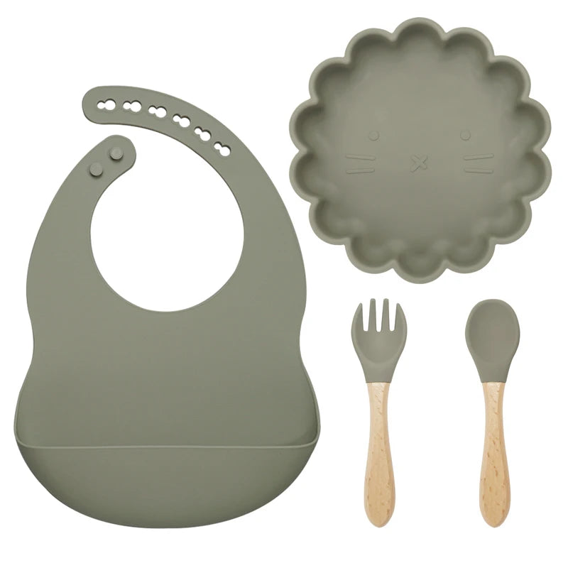 Baby Silicone Plate & Spoon set