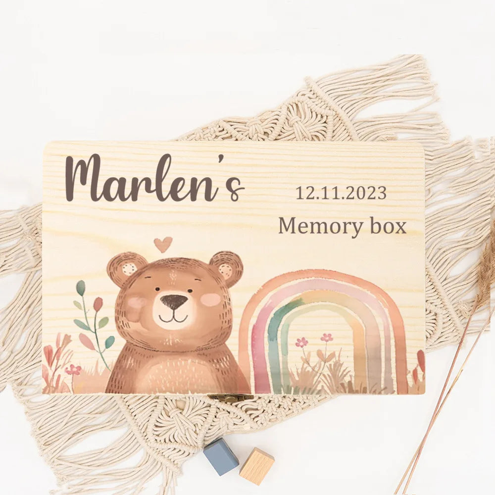 Woodern Animal Print Memory Box