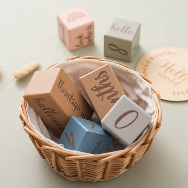 Wooden Baby Milestone Card Set