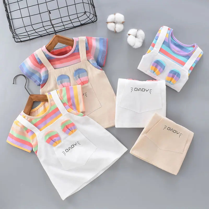 Girls Two-Piece Summer Dress