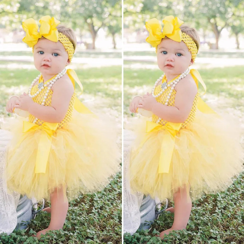 Baby Yellow Tutu Set