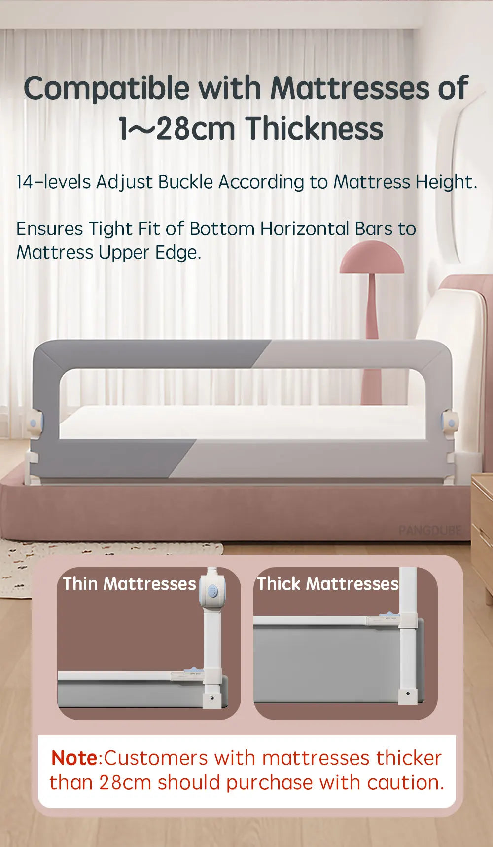 Baby Bed Safety Rail Guard