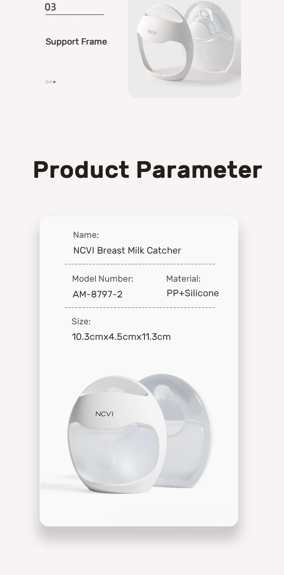 NCVI Wearable Breastmilk Collector