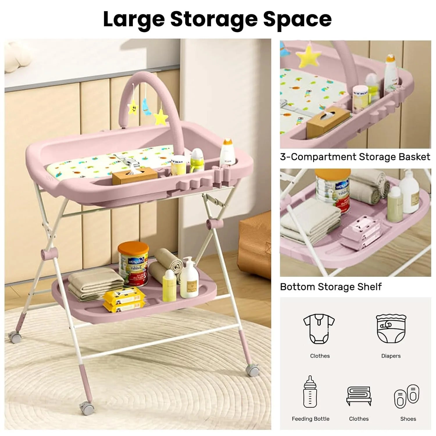 Foldable Baby Changing Table